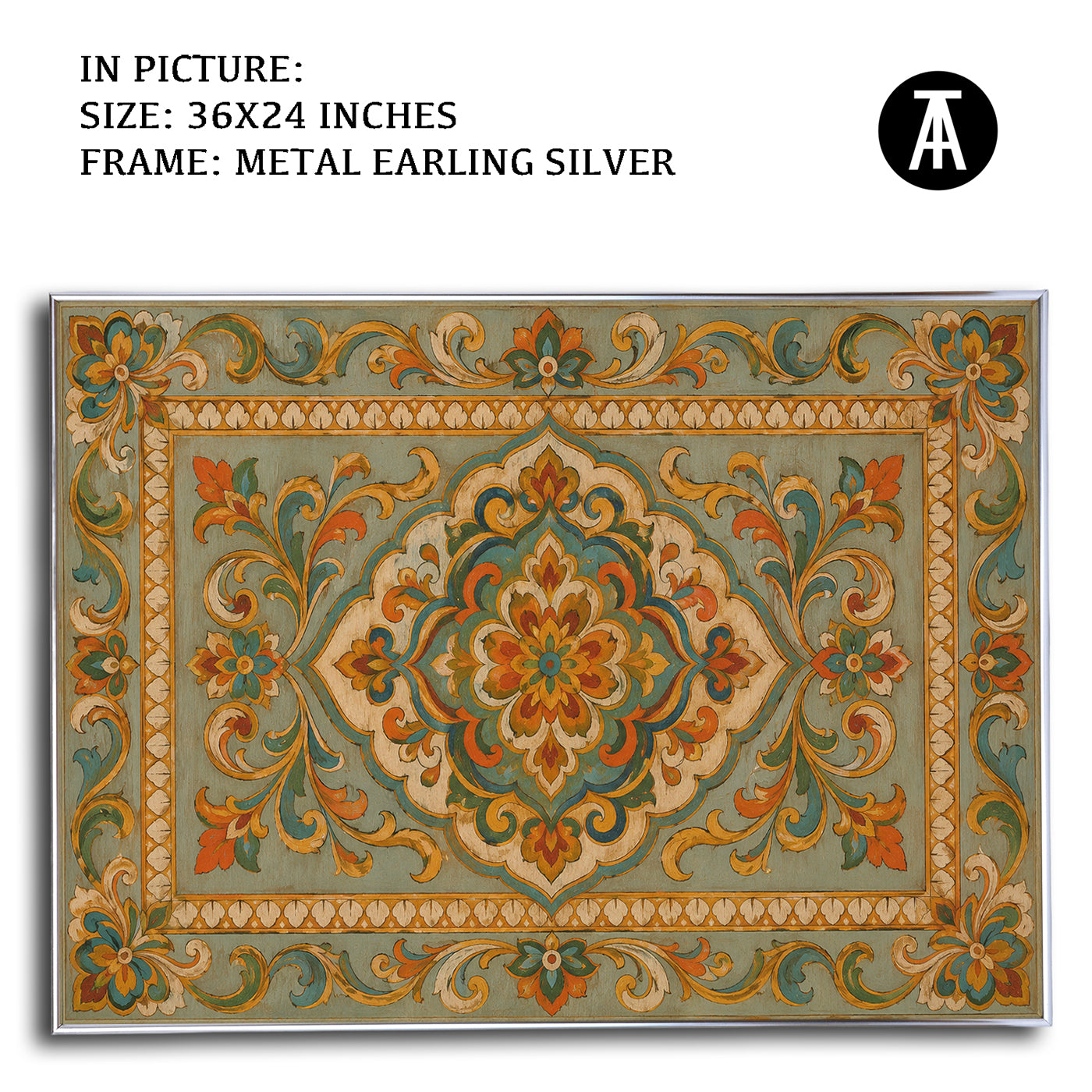 Artwork in Metal Earling Silver Frame