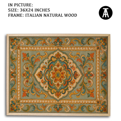 Artwork in Natural Wood Frame