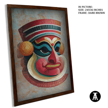 Artwork in Dark Brown Frame