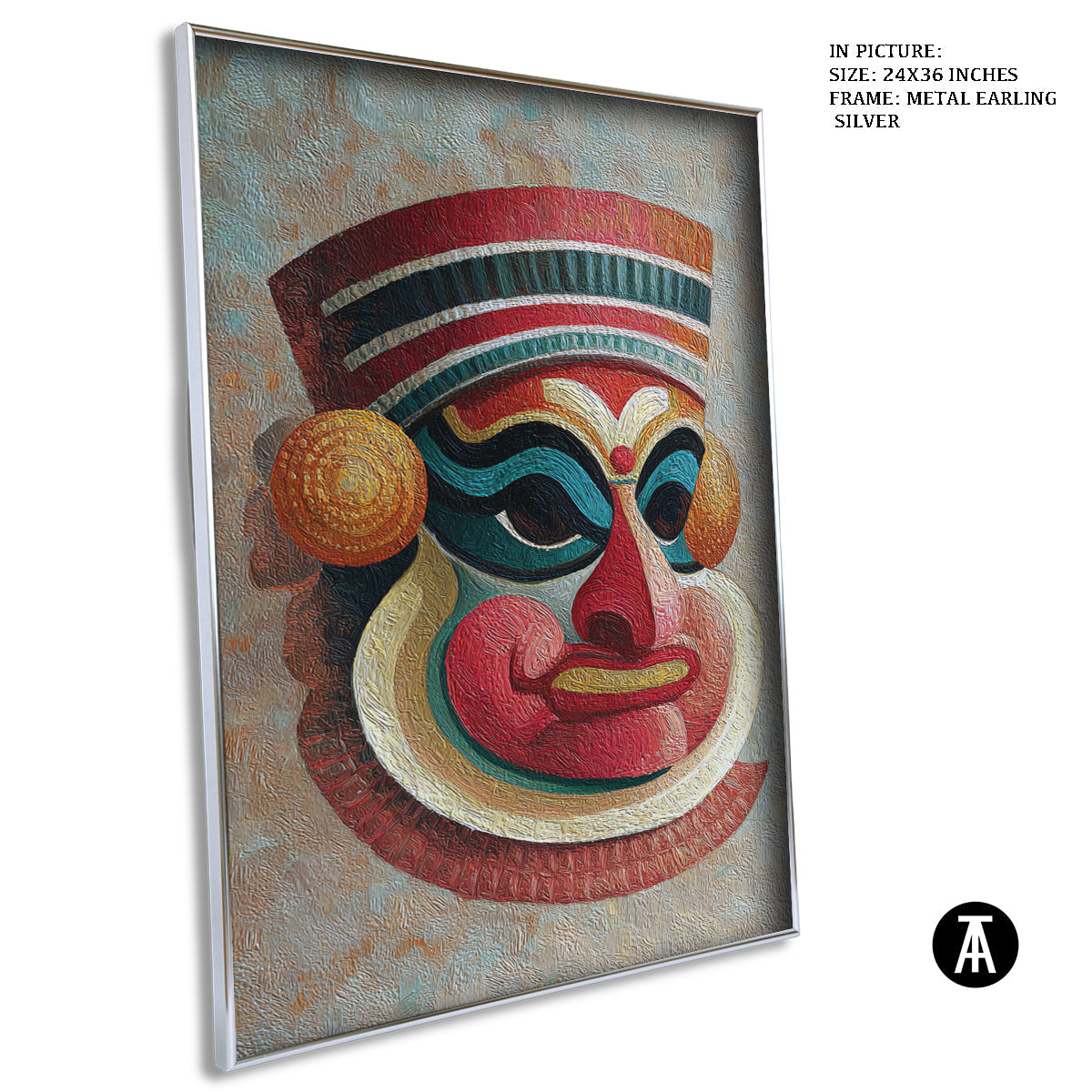 Artwork in Metal Earling Silver Frame