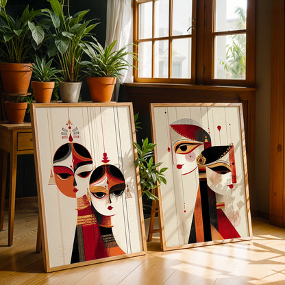 Heritage Indian Painting in a Lifestyle Setting