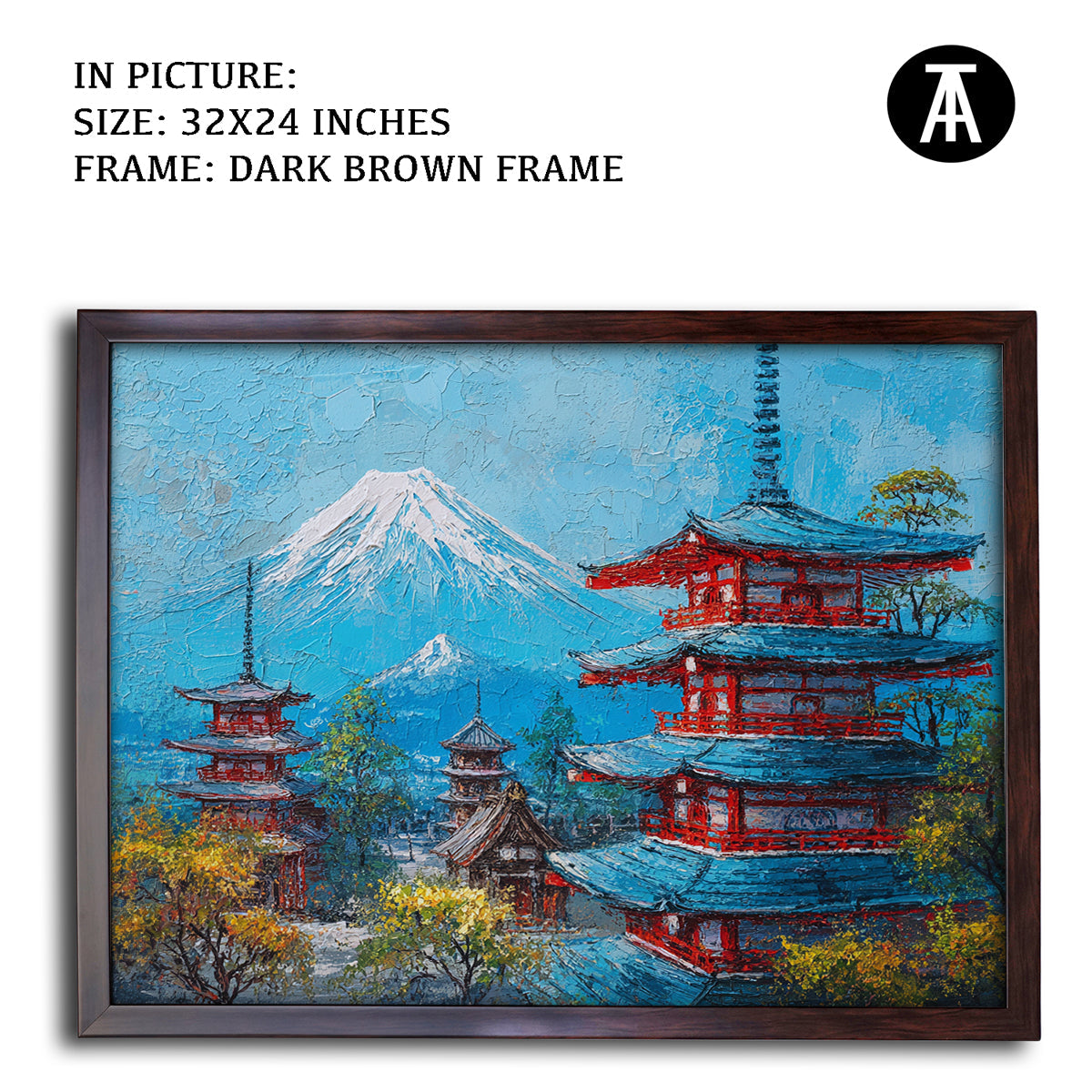 Artwork in Metal Champagne Gold Frame