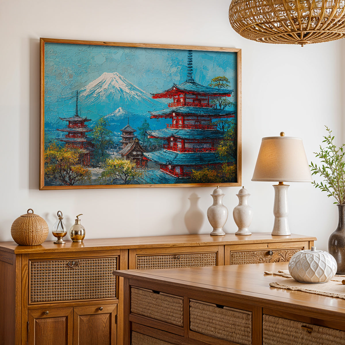 Japanese Painting in a Lifestyle Setting