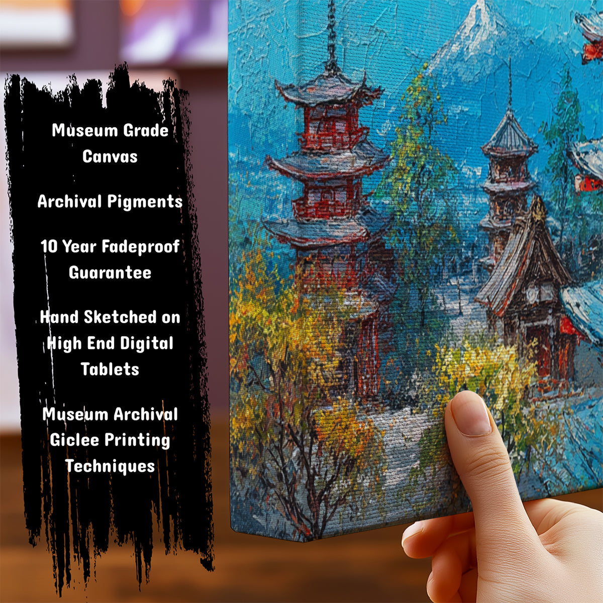 Information about Japanese Canvas Art Print