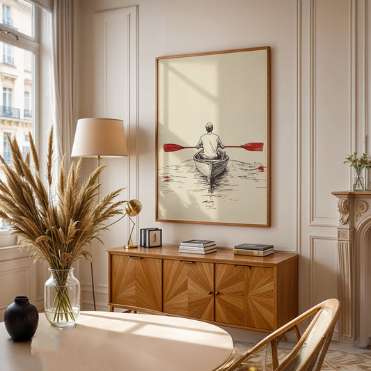 Minimalist Painting in a Lifestyle Setting