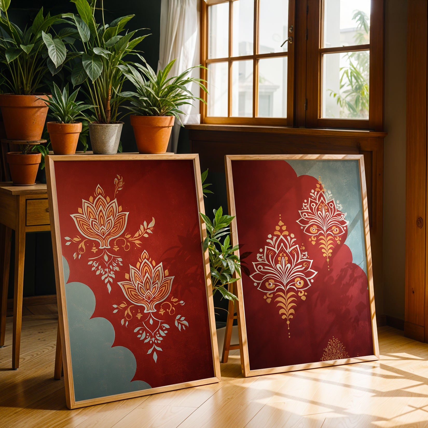 Kerala Mural Pattern by Textures of India | Buy Indian Art Online ...