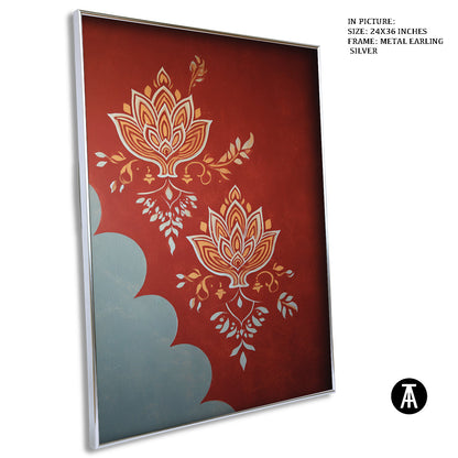 Artwork in Metal Earling Silver Frame