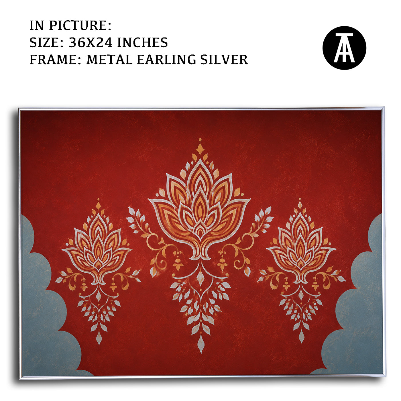 Artwork in Metal Earling Silver Frame