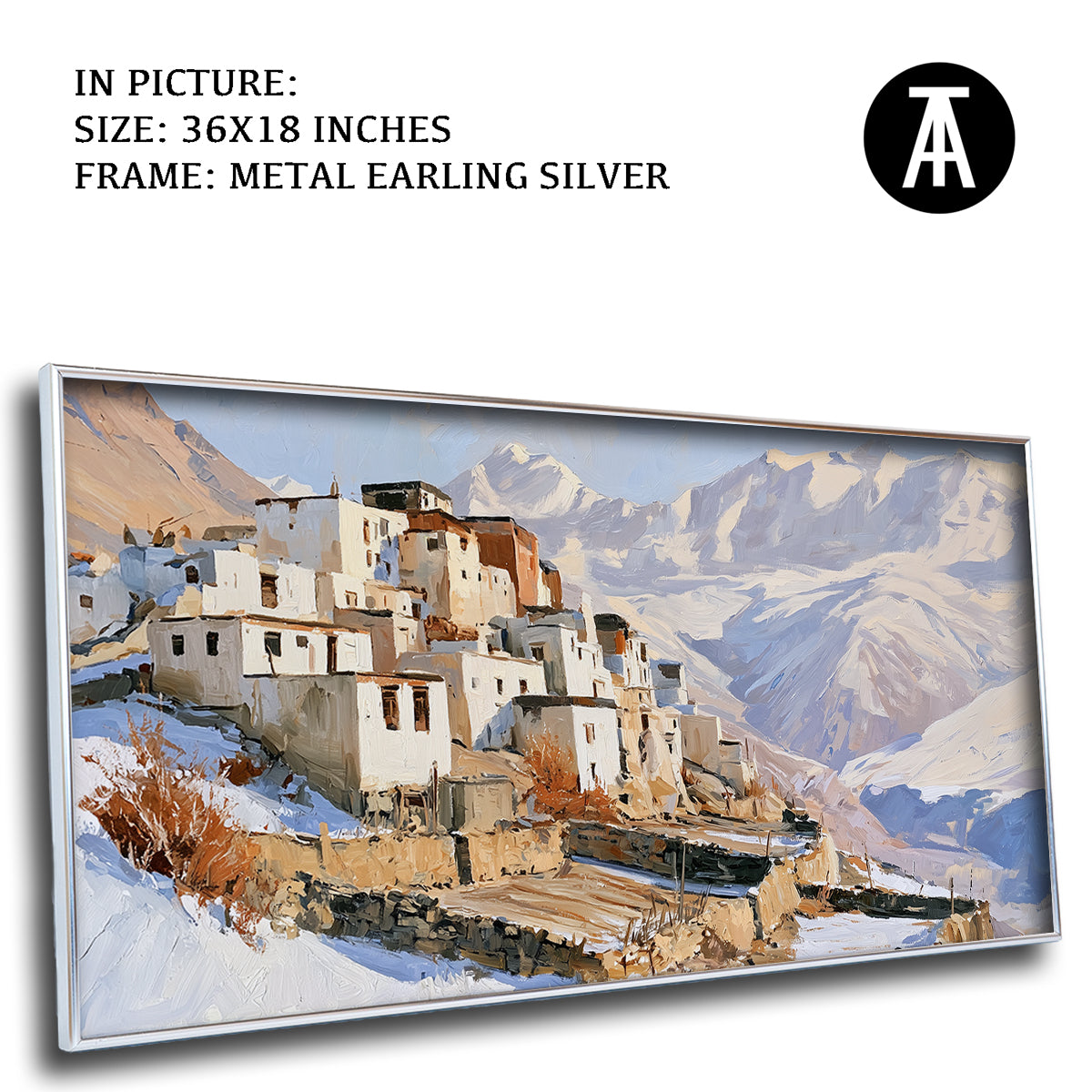 Artwork in Metal Earling Silver Frame