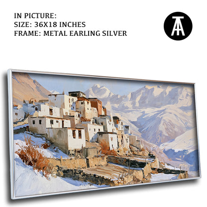 Artwork in Metal Earling Silver Frame