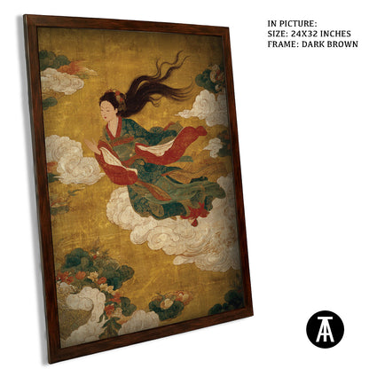 Artwork in Metal Champagne Gold Frame