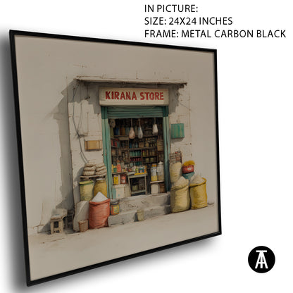 Artwork in Carbon Black Meta Frame