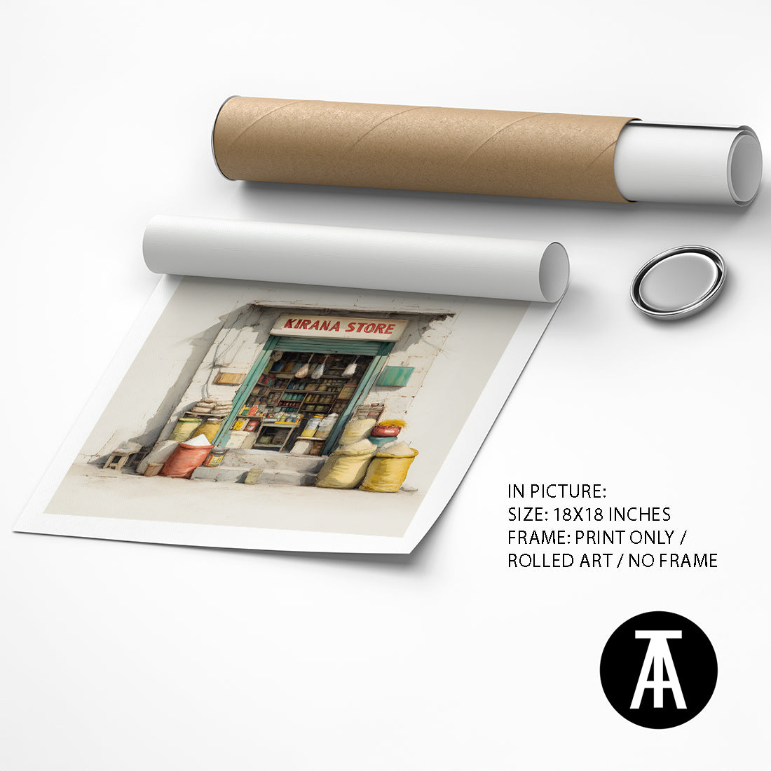 Artwork as Print Only / Rolled Art