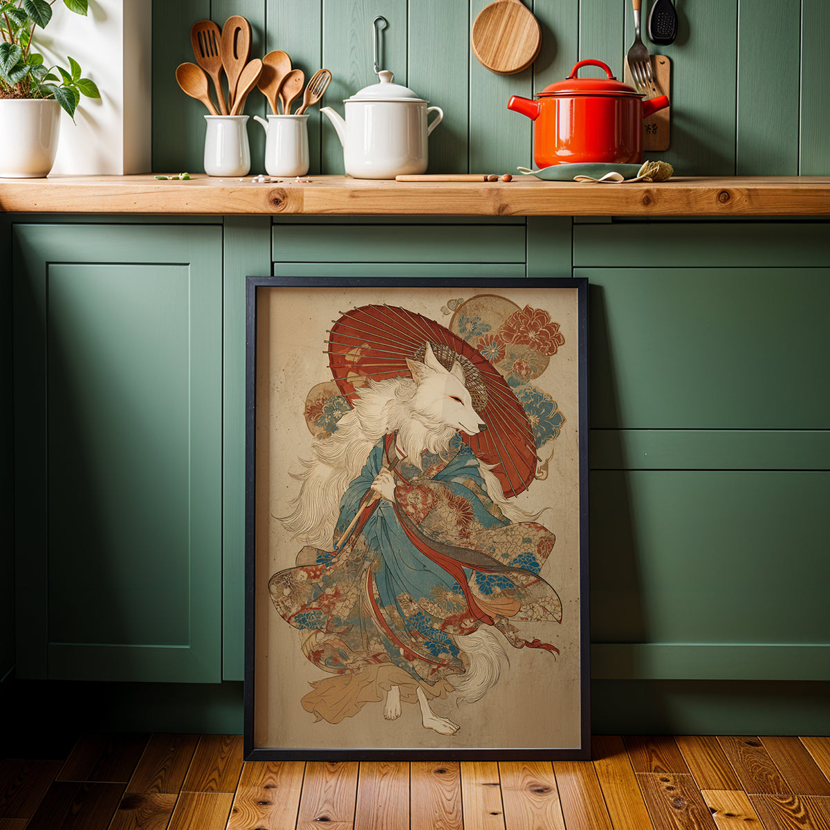 Japanese Artwork in a Lifestyle Setting