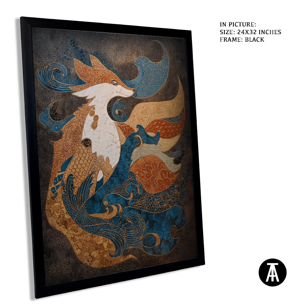 Artwork in Metal Earling Silver Frame