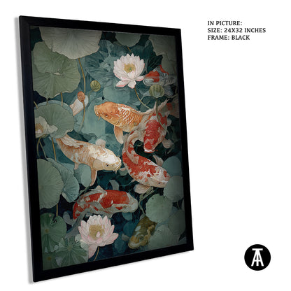 Koi Fishes by Japanese Haiku