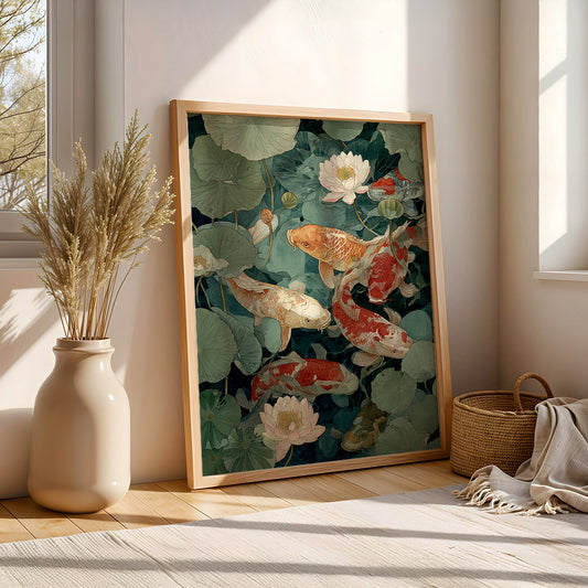 Koi Fishes by Japanese Haiku