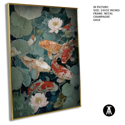 Koi Fishes by Japanese Haiku