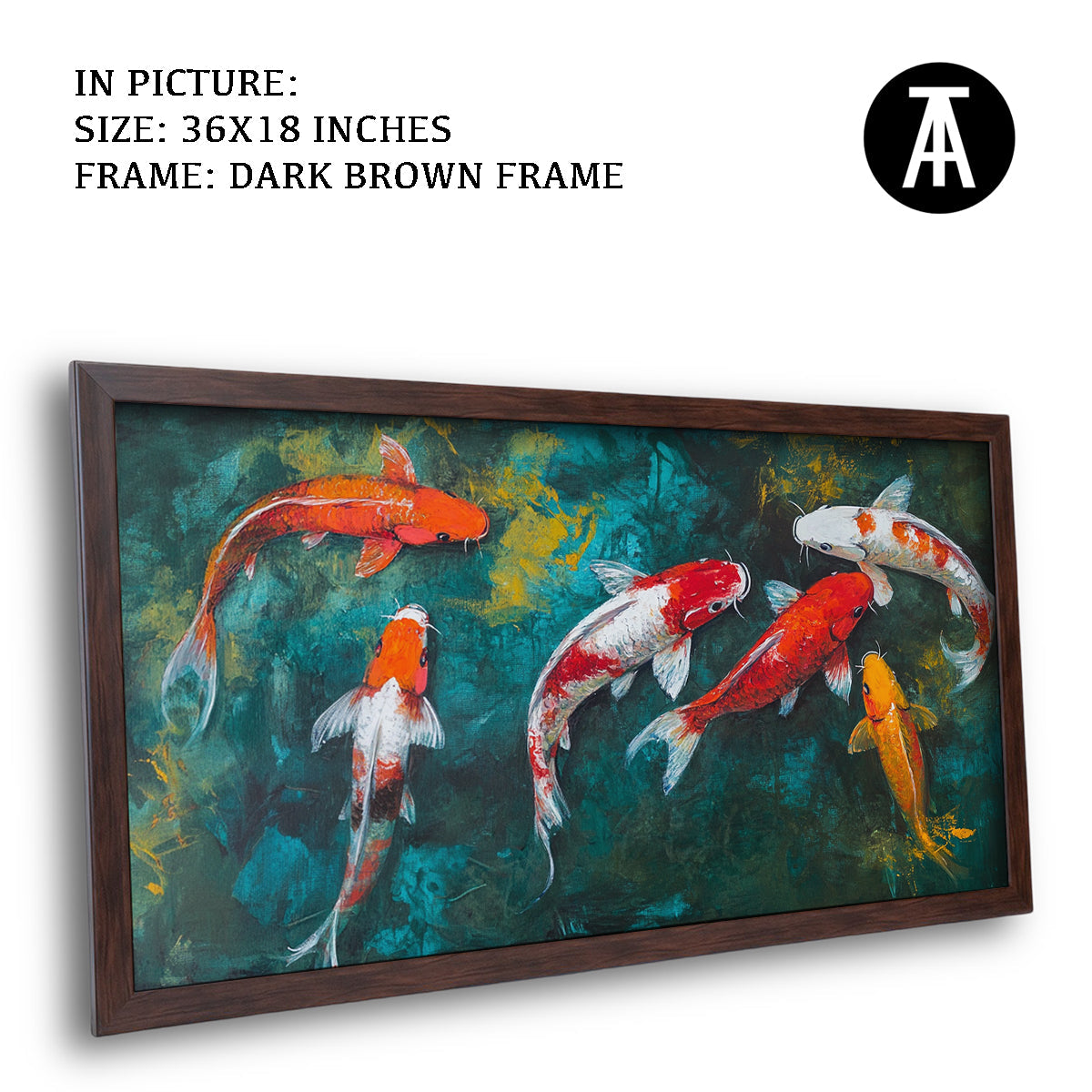 Artwork in Metal Champagne Gold Frame