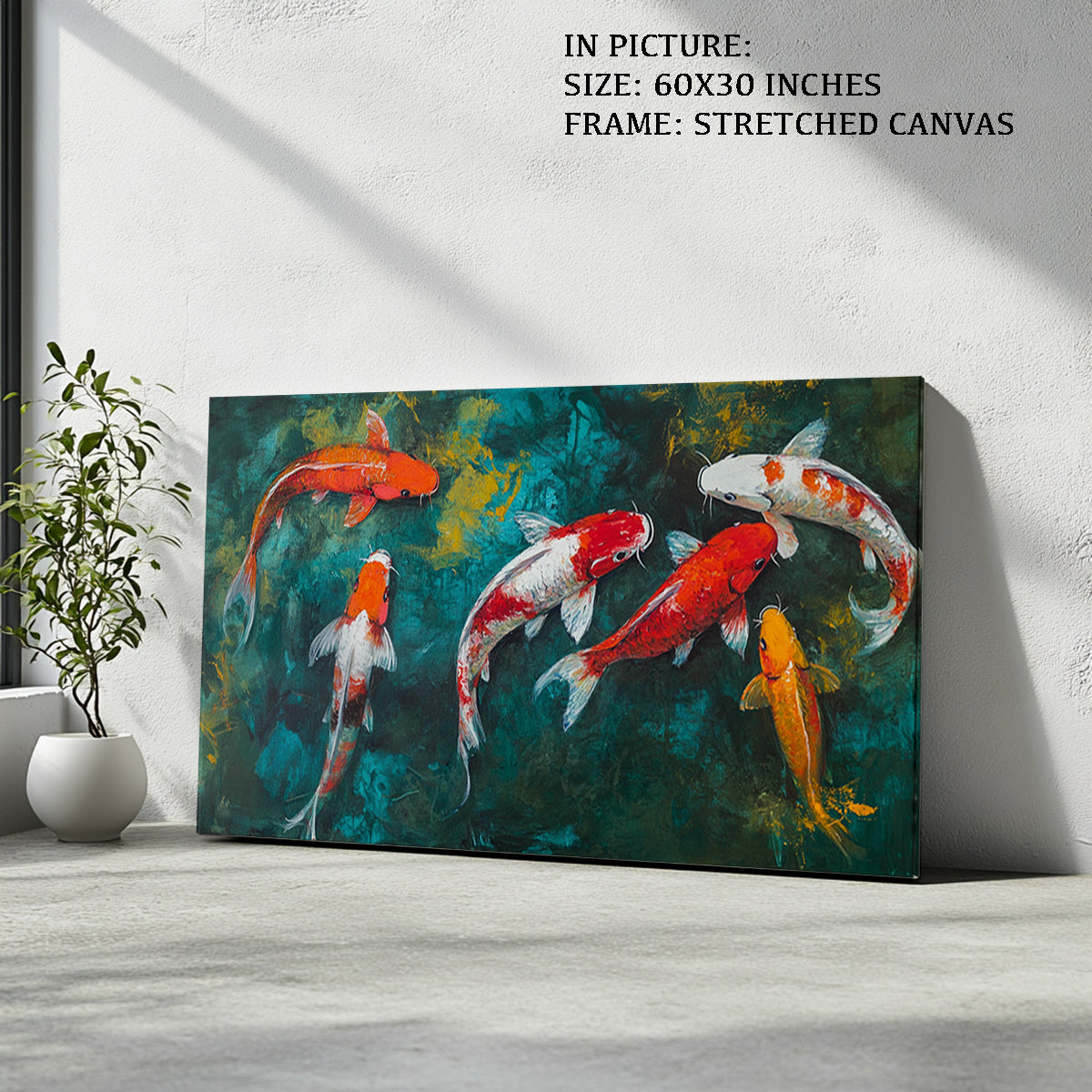 Artwork in Natural Wood Frame