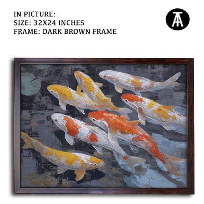 Artwork in Metal Champagne Gold Frame