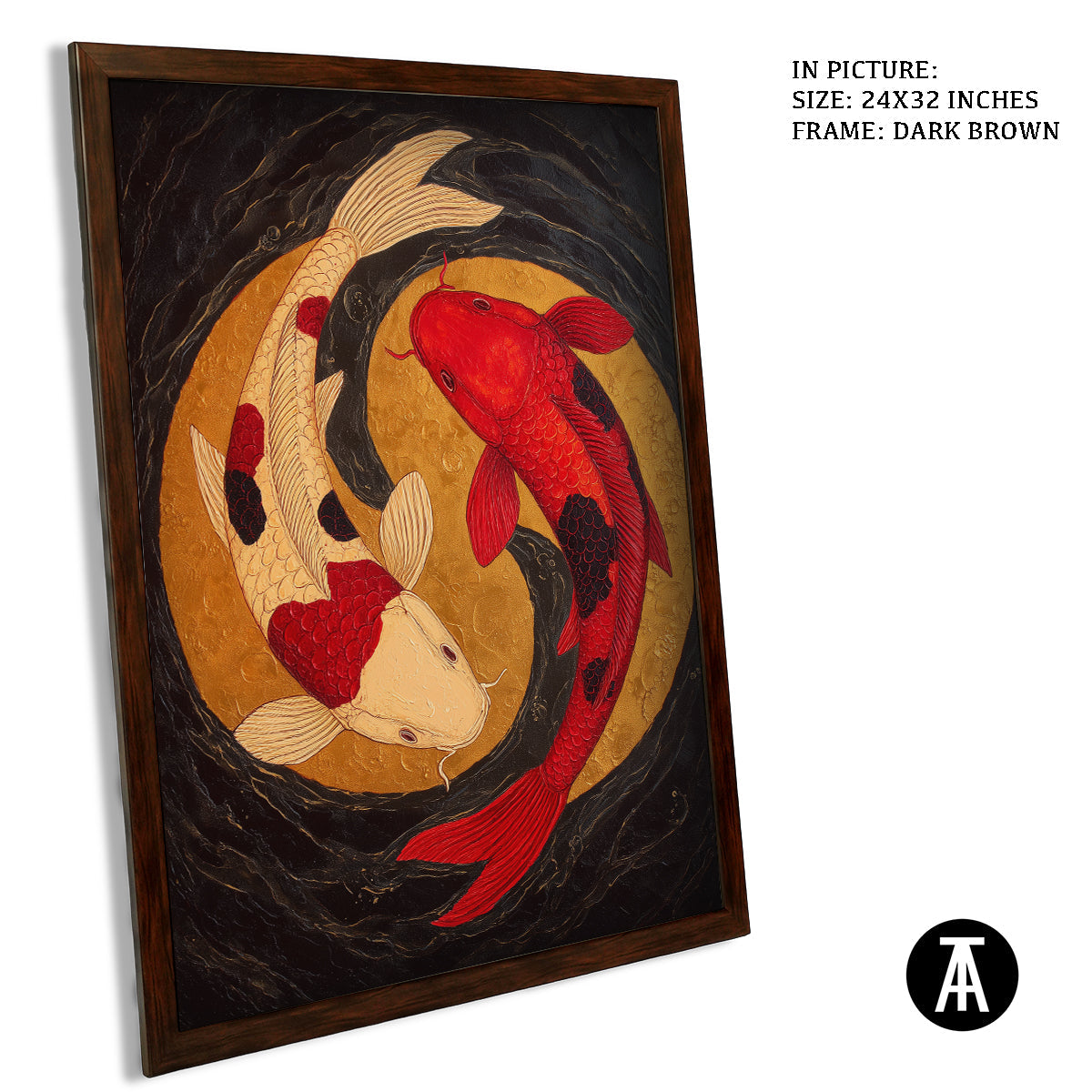 Artwork in Metal Champagne Gold Frame