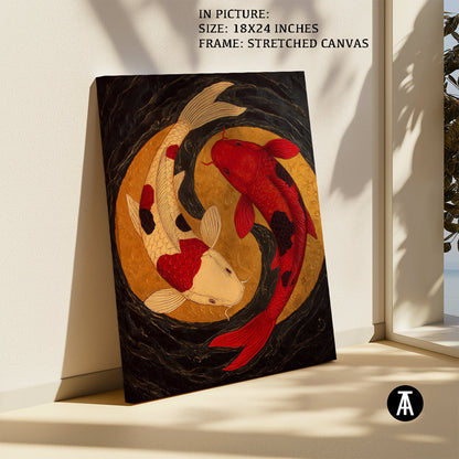 Artwork in Natural Wood Frame