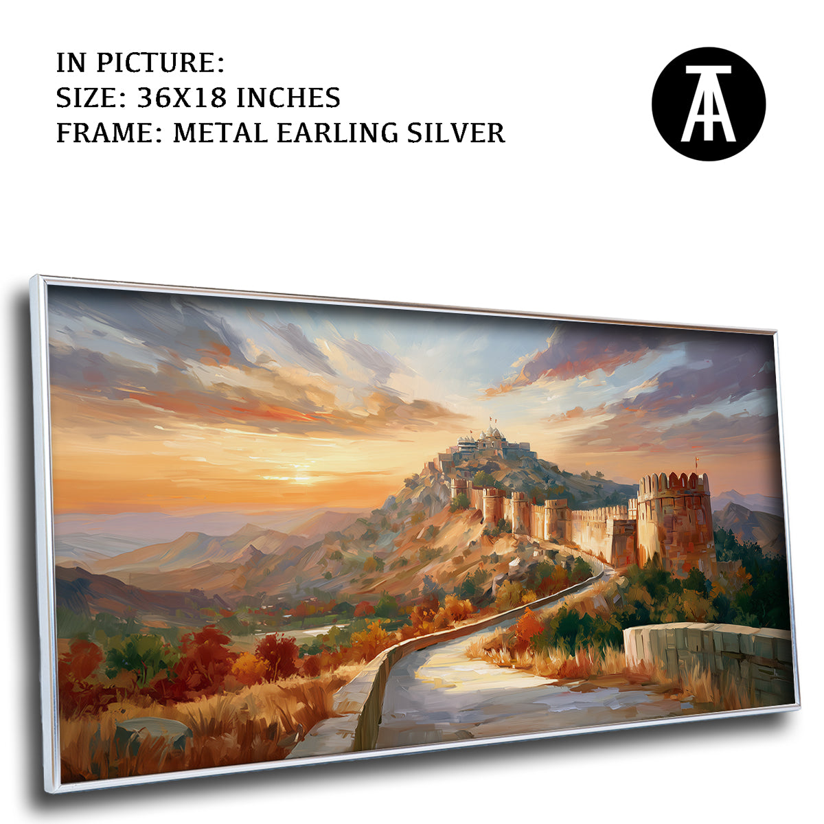 Artwork in Metal Earling Silver Frame