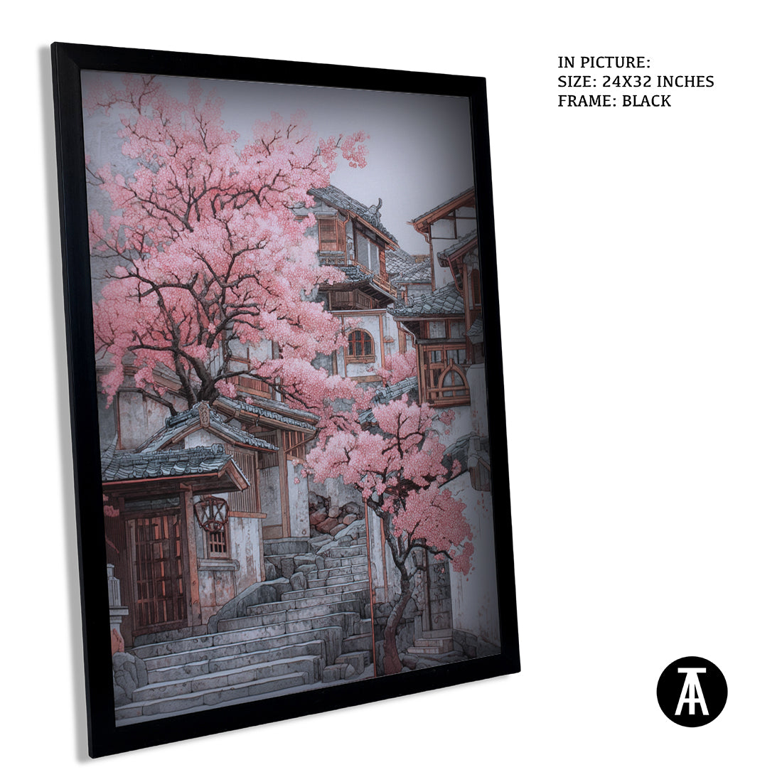 Sample Artwork in Black Frame
