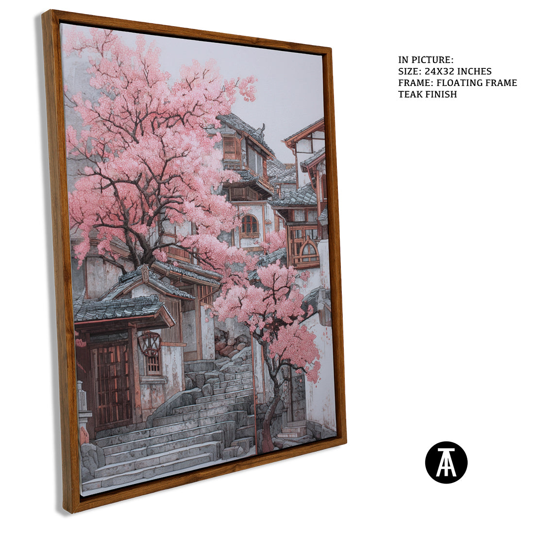 Sample Artwork in Floating Frame