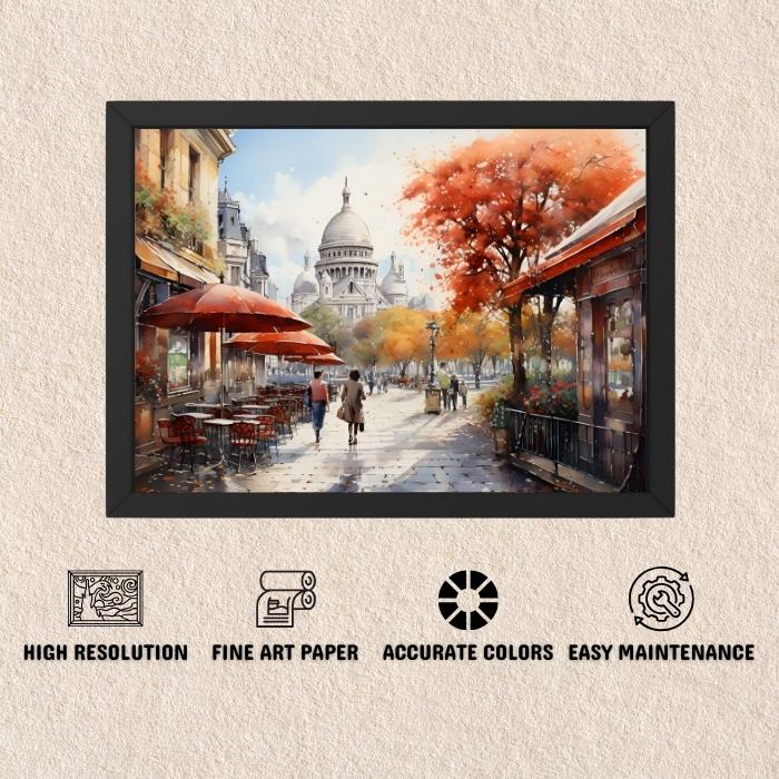 Spring in Montmartre (Framed Art Print) - Deal