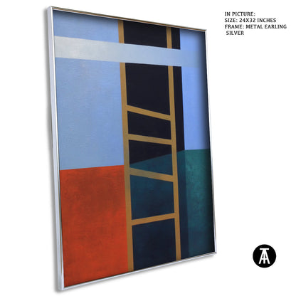 Artwork in Metal Earling Silver Frame