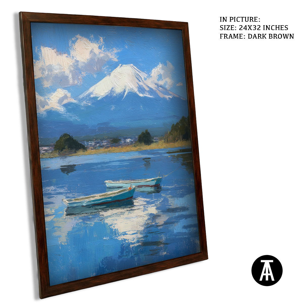 Artwork in Metal Champagne Gold Frame