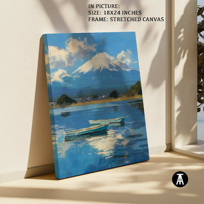 Artwork in Natural Wood Frame