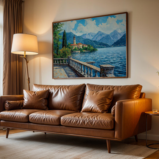 Europeal Alps Artwork in a Lifestyle Setting