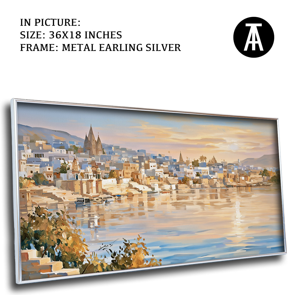Artwork in Metal Earling Silver Frame