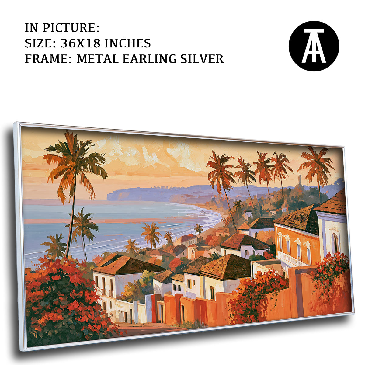 Artwork in Metal Earling Silver Frame