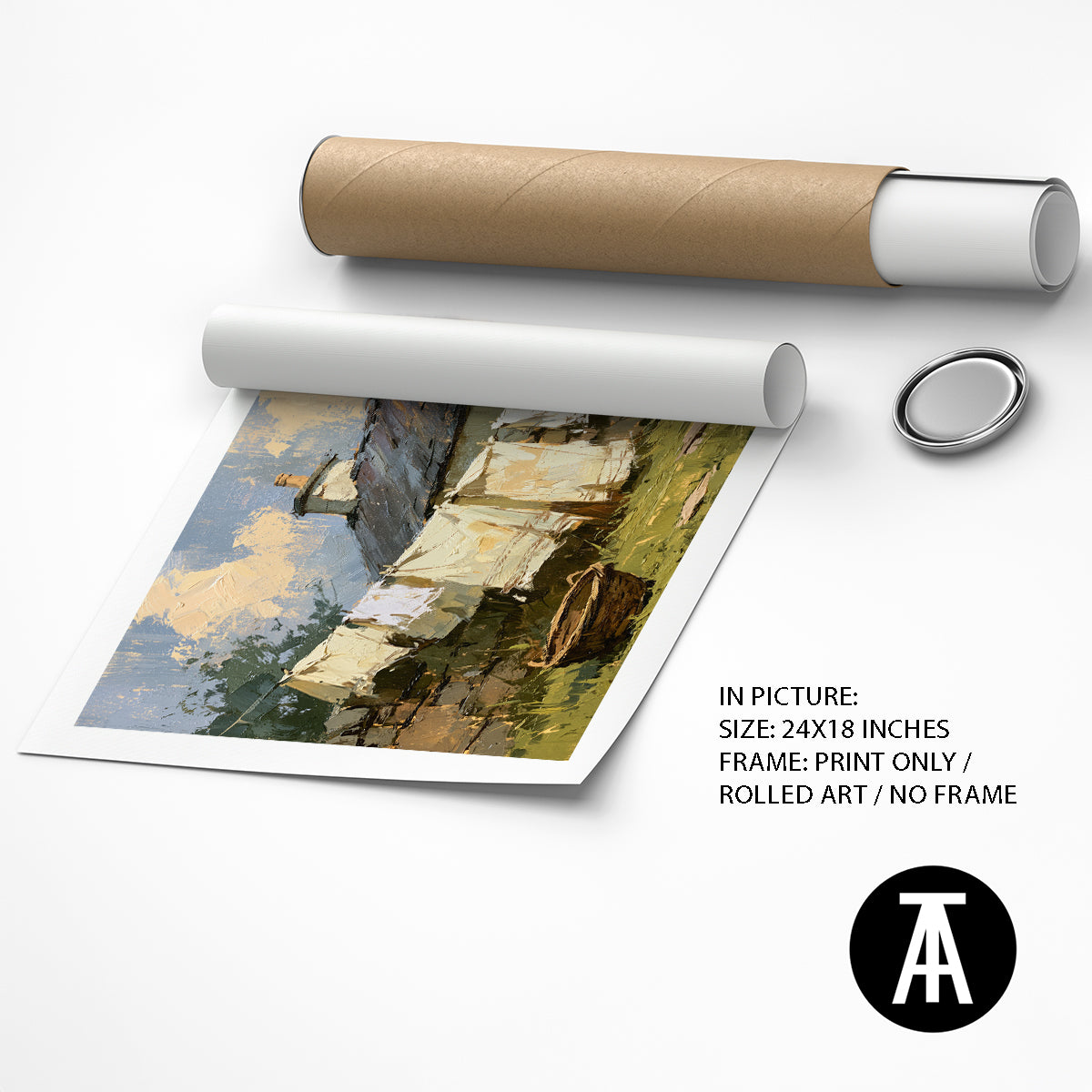 Artwork as Print Only or Rolled Art
