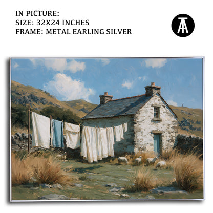 Artwork in Metal Earling Silver Frame
