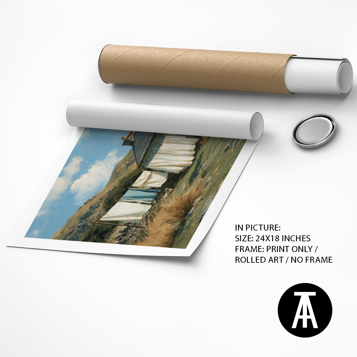 Artwork as Print Only or Rolled Art