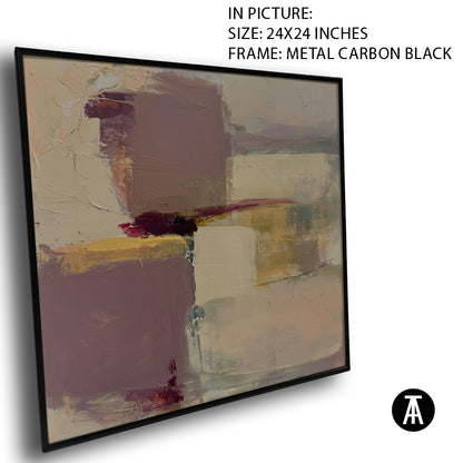Artwork in Carbon Black Metal Frame