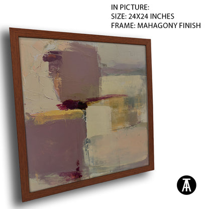 Artwork in Mahogany Finish Frame