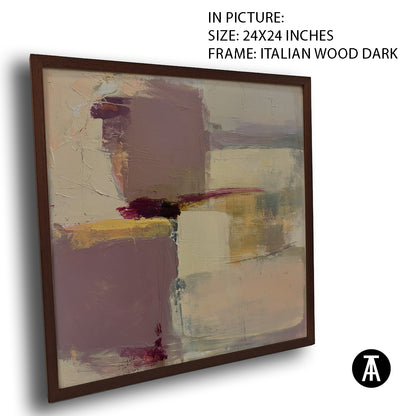 Artwork in Dark Wood Frame