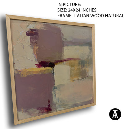 Artwork in Natural Wood Frame