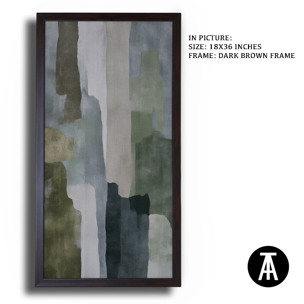 Artwork in Metal Champagne Gold Frame