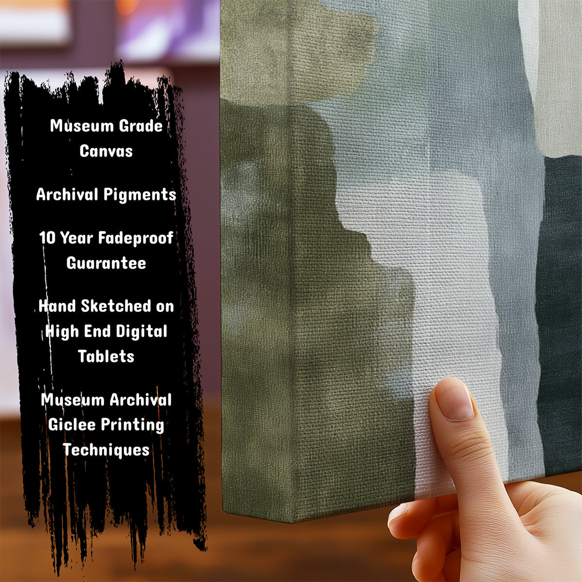 Information about Abstract Canvas Art Print