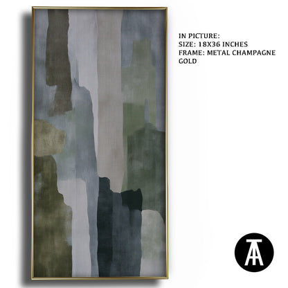 Artwork in Light Brown Frame