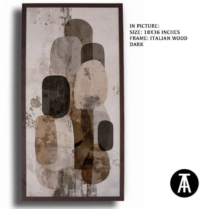 Artwork in Dark Wood Frame