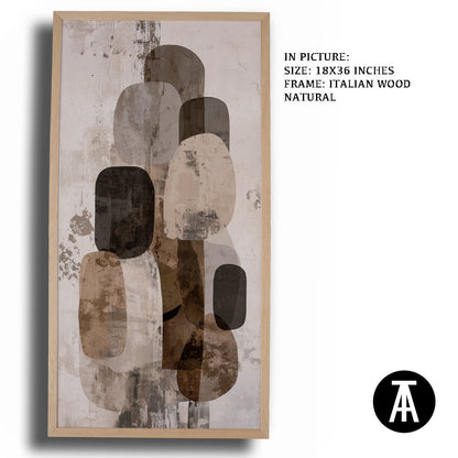 Artwork in Natural Wood Frame