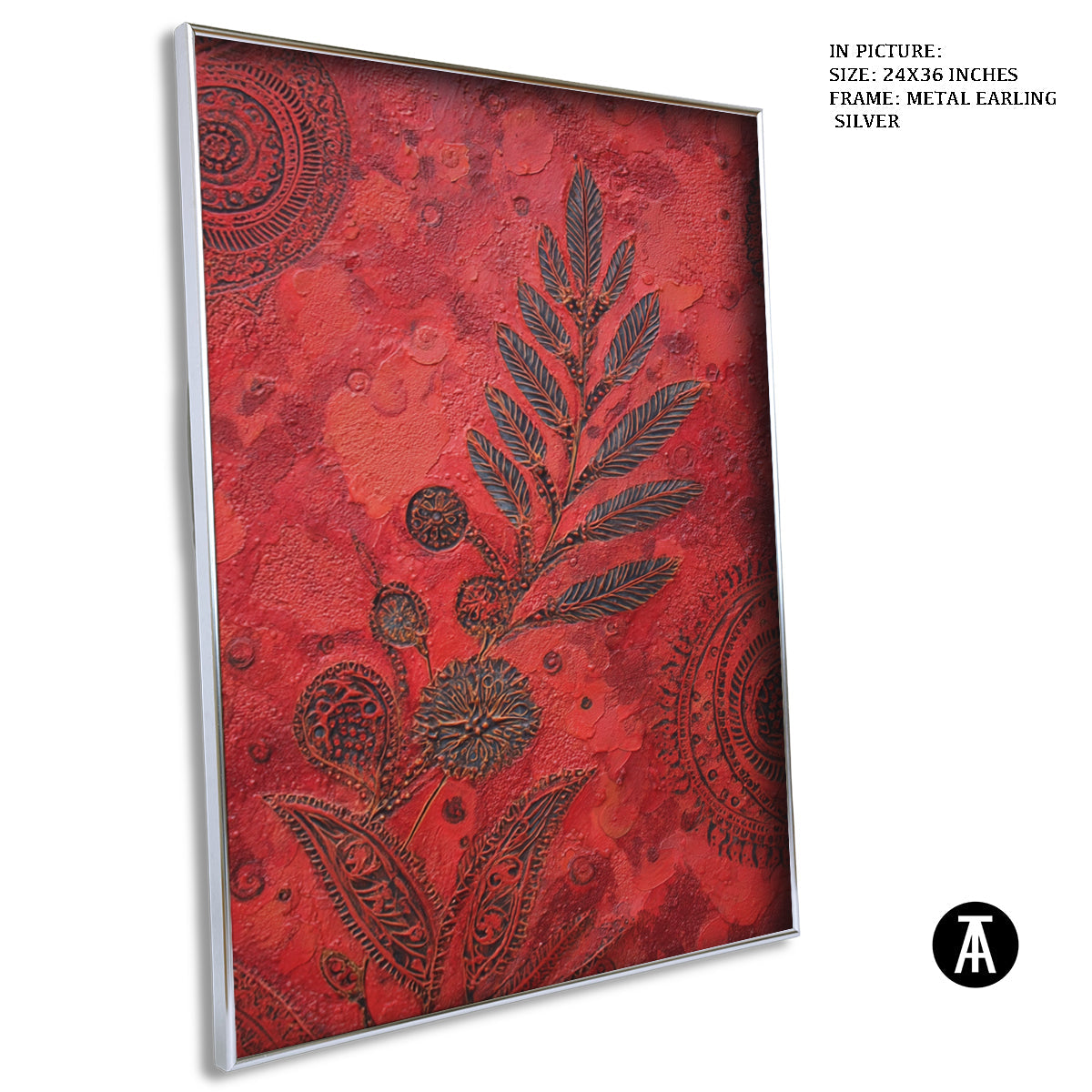 Artwork in Metal Earling Silver Frame